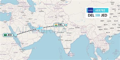 6E64 Flight Status IndiGo Airlines: Jeddah to Delhi (IGO64).